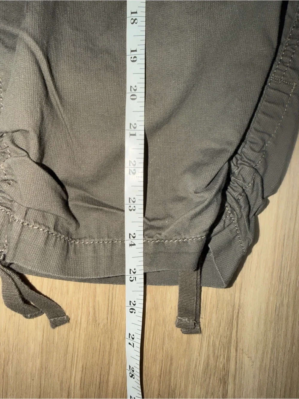 Sonoma Dark Olive Cargo Capris with Drawstring Hems